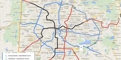 Namma מטרו שלב 3 כביש מפה