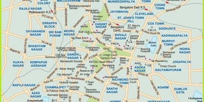 מפה של Bengaluru
