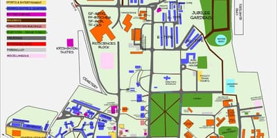 מפה של IISC בנגלור